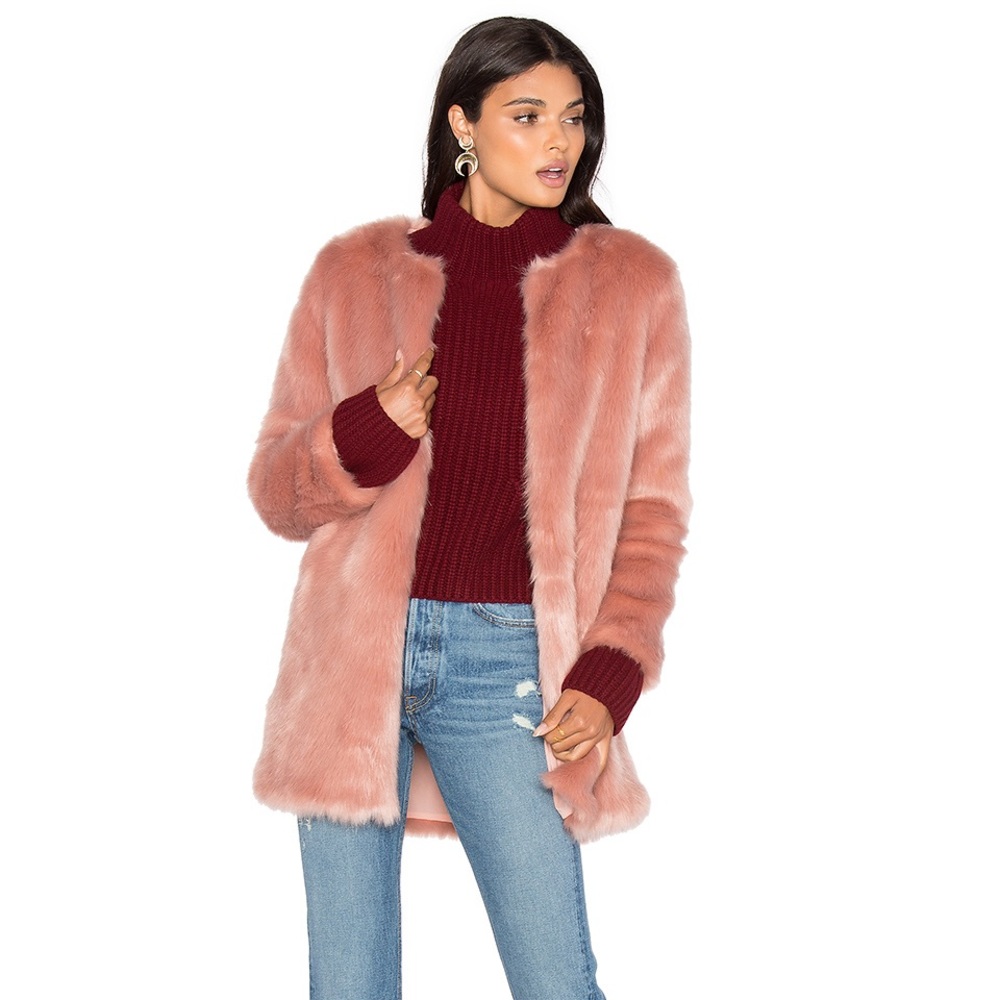 Cyber Sale - LPA Pink Fur Coat!